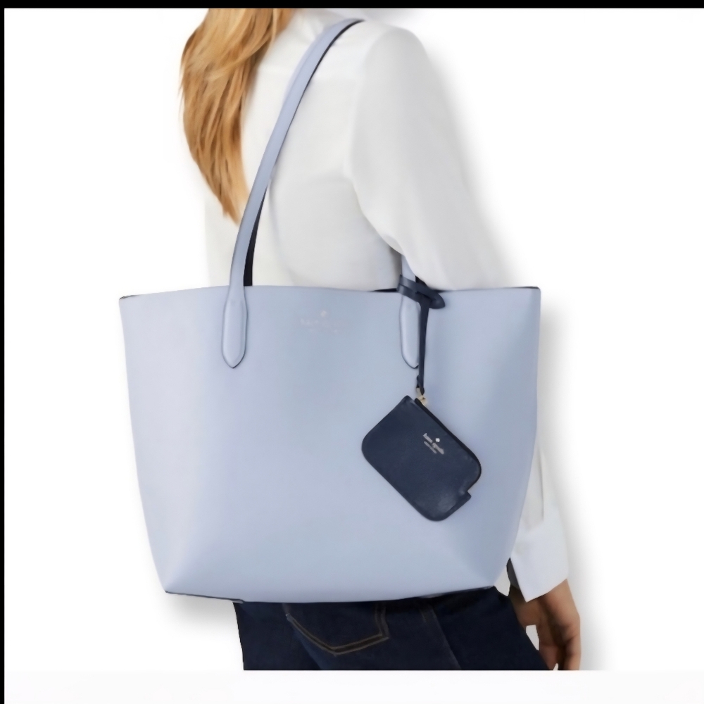 Kate Spade Ava Reversible Tote Candied Flower Blue